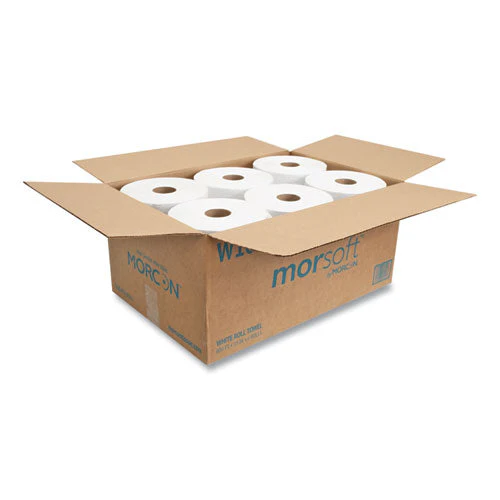 10 Inch Roll Towels, 1-ply, 10" X 800 Ft, White, 6 Rolls/carton - Image 2