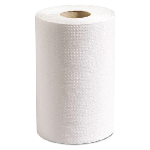 100% Recycled Hardwound Roll Paper Towels, 1-ply, 7.88" X 350 Ft, White, 12 Rolls/carton - Image 1