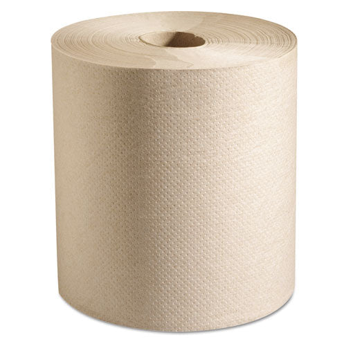 100% Recycled Hardwound Roll Paper Towels, 1-ply, 7.88" X 800 Ft, Natural, 6 Rolls/carton - Image 1
