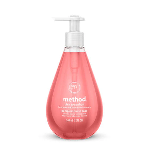 Gel Hand Wash, Pink Grapefruit, 12 Oz Pump Bottle - Image 1