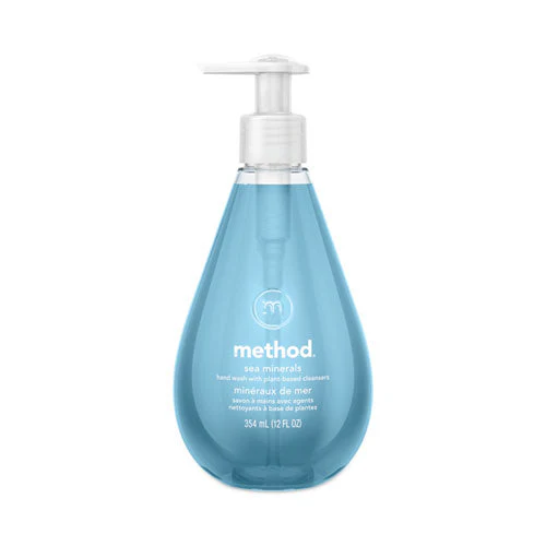 Gel Hand Wash, Sea Minerals, 12 Oz Pump Bottle - Image 1