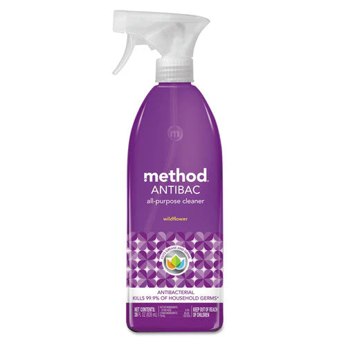 Antibac All-purpose Cleaner, Wildflower, 28 Oz Spray Bottle, 8/carton - Image 1