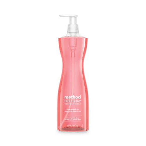 Dish Soap Pump, Hour-glass Bottle Shape, Pink Grapefruit Scent, 18 Oz Pump Bottle, 6/carton - Image 1
