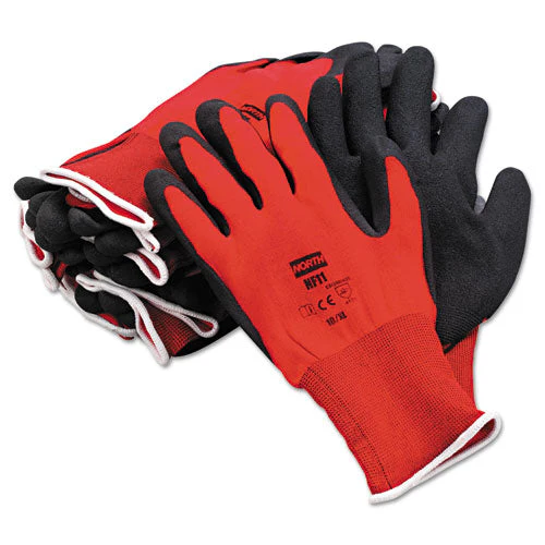 Northflex Red Foamed Pvc Gloves, Red/black, Size 10/x-large, 12 Pairs - Image 1
