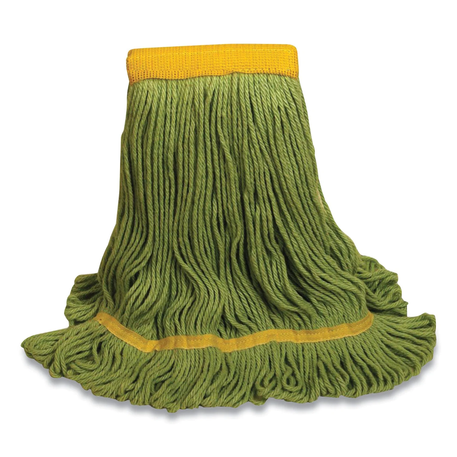 1200 Series Mop Head, Pet, Medium, 5" Headband, Green - Image 1