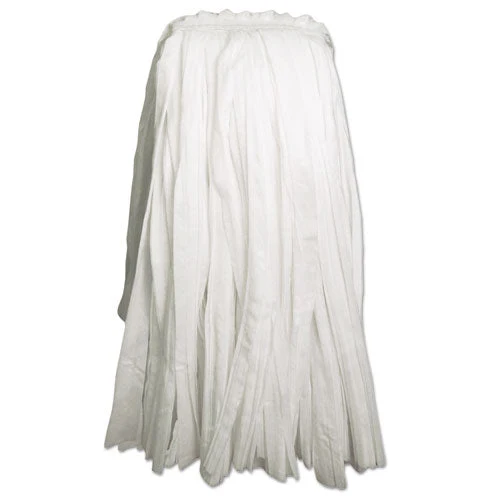 Cut-end Wet Mop Head, Rayon/polyester, Non-woven, White, 20oz - Image 1