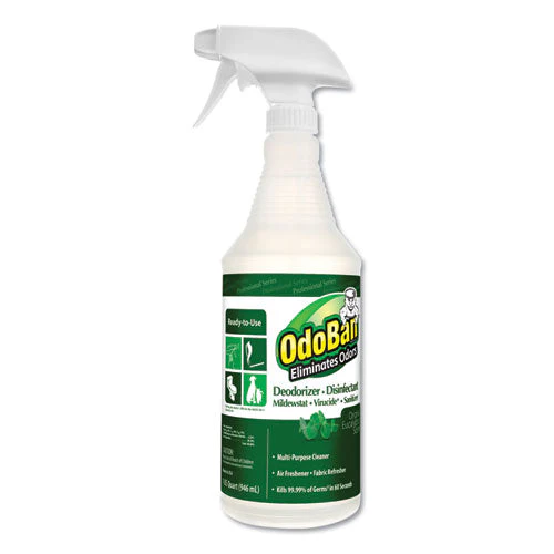 Rtu Odor Eliminator And Disinfectant,  Eucalyptus Scent, 32 Oz Spray Bottle - Image 1