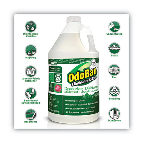 Concentrated Odor Eliminator, Eucalyptus, 1 Gal Bottle, 4/carton - Image 2