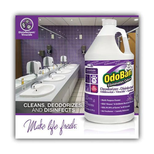 Concentrate Odor Eliminator And Disinfectant, Lavender Scent, 1 Gal Bottle, 4/carton - Image 3