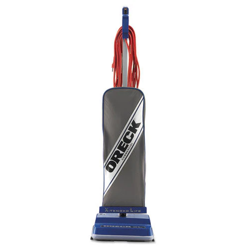 Xl Upright Vacuum, 12" Cleaning Path, Gray/blue - Image 1