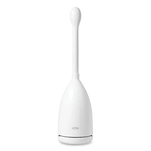 Good Grips Nylon Toilet Brush With Canister, White - Image 1