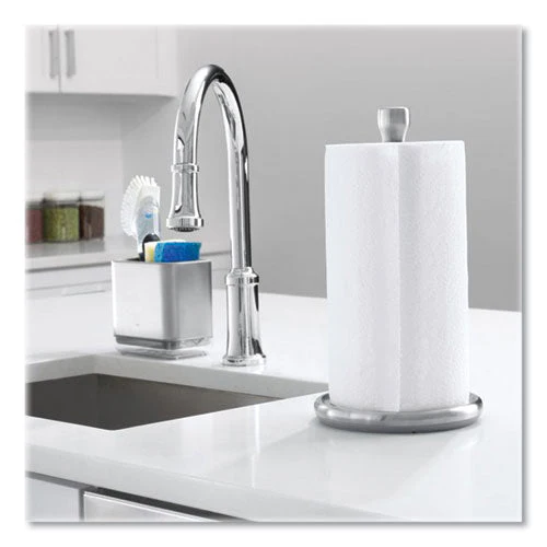 Good Grips Steady Paper Towel Holder, Stainless Steel, 8.1 X 7.8 X 14.5, Gray/silver - Image 3