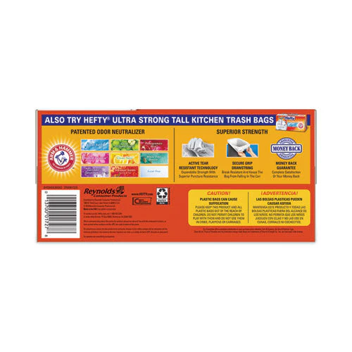 Easy Flaps Trash Bags, 13 Gal, 0.8 Mil, 23.75" X 28", White, 80/box - Image 3