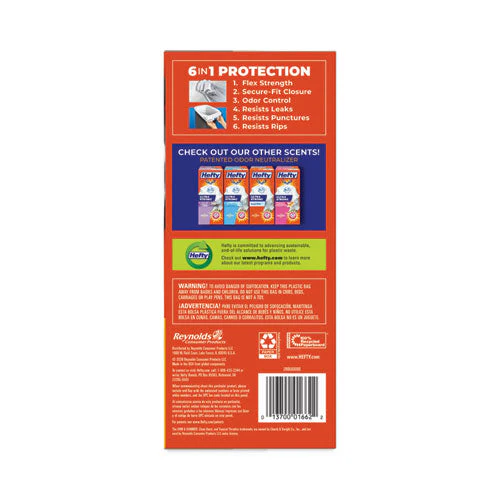 Ultra Strong Scented Tall White Kitchen Bags, 13 Gal, 0.9 Mil, 23.75" X 24.88", White, 80/box - Image 2