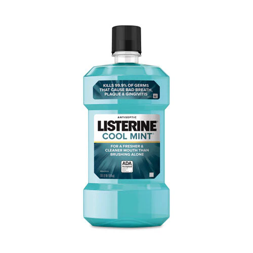 Listerine Cool Mint Mouthwash, 1 L Bottle - Image 1
