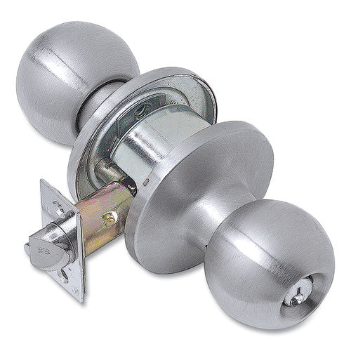 Light Duty Commercial Storeroom Knob Lockset, Stainless Steel Finish - Image 1