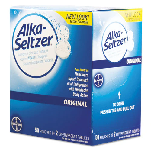 Antacid And Pain Relief Medicine, Two-pack, 50 Packs/box - Image 1