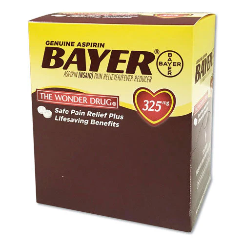 Aspirin Tablets, Two-pack, 50 Packs/box - Image 1