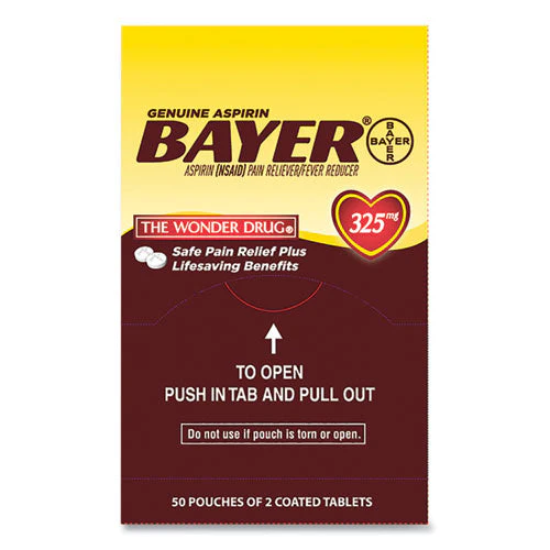 Aspirin Tablets, Two-pack, 50 Packs/box - Image 2