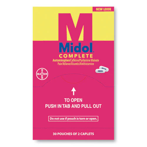 Complete Menstrual Caplets, Two-pack, 30 Packs/box - Image 1