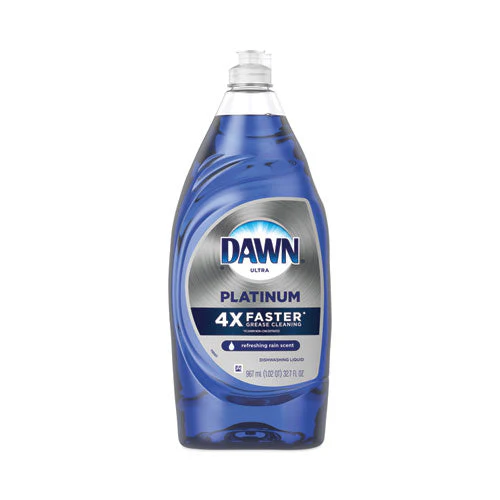 Platinum Liquid Dish Detergent, Refreshing Rain Scent, 32.7 Oz Bottle, 8/carton - Image 1