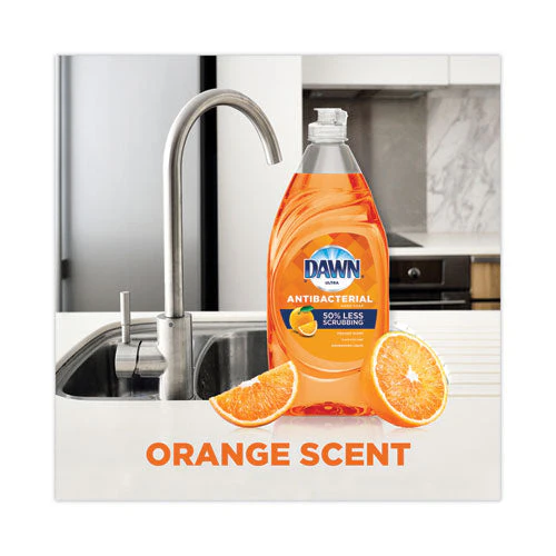 Ultra Antibacterial Dishwashing Liquid, Orange Scent, 38 Oz Bottle, 8/carton - Image 2