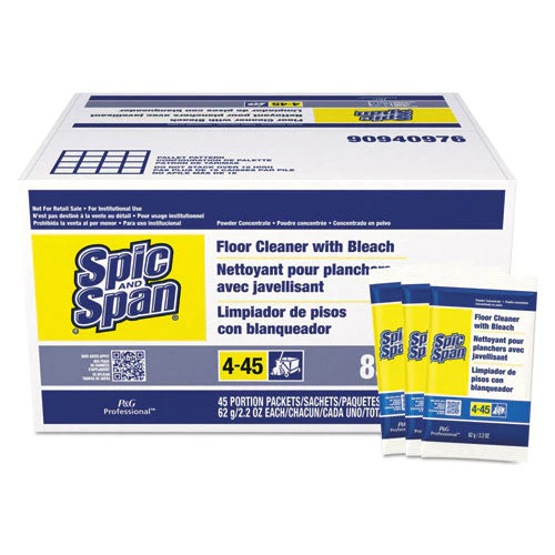 Bleach Floor Cleaner Packets, 2.2oz Packets, 45/carton - Image 1