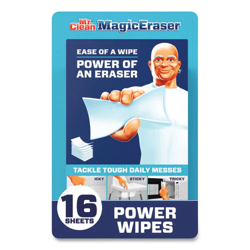Magic Eraser Sheets, 3.5 X 5.8, 0.03" Thick, White, 16 Sheets/pack, 4 Packs/carton - Image 1