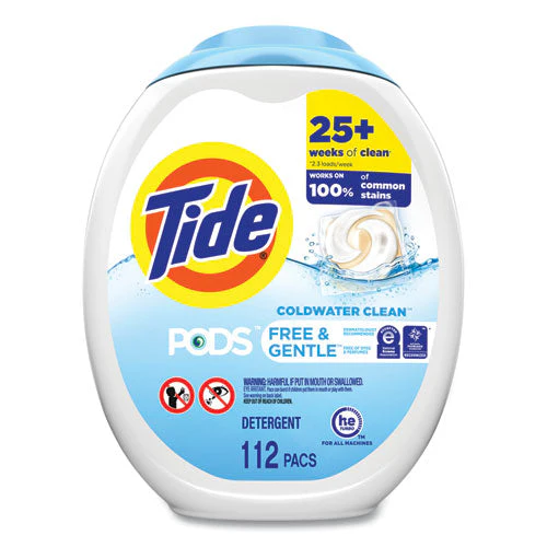 Pods, Free & Gentle, Unscented, 112 Pods/pack - Image 1