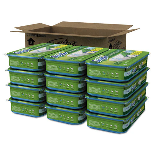 Wet Refill Cloths, 10 X 8, Open Window Fresh, Cloth, White, 12/tub, 12 Tubs/carton - Image 3