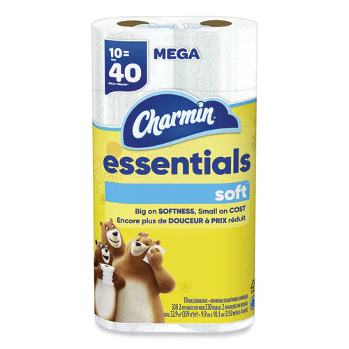 Essentials Soft Bathroom Tissue, Septic Safe, 2-ply, White, 330 Sheets/roll, 30 Rolls/carton - Image 1