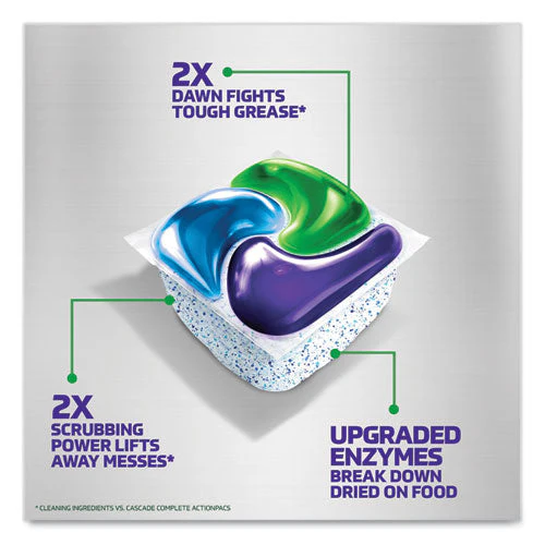 Platinum Plus Actionpacs Dishwasher Detergent Pods, Fresh Scent, 20.7 Oz Tub, 38/tub, 6/carton - Image 2
