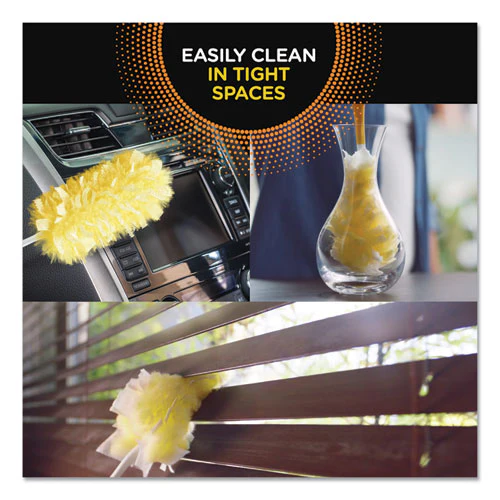 Heavy Duty Dusters Starter Kit, 6" Handle With Two Disposable Dusters - Image 3