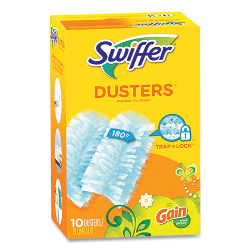 Dusters Refill, Dust Lock Fiber, Blue, Gain Original Scent, 10/pack - Image 1