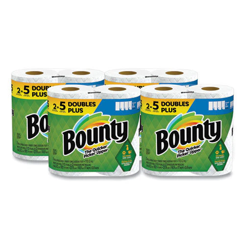 Select-a-size Kitchen Roll Paper Towels, 2-ply, White, 6 X 11, 113 Sheets/roll, 2 Double Plus Rolls/pack, 4 Packs/carton - Image 1