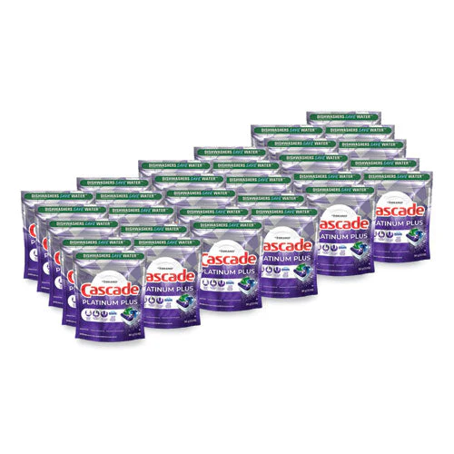 Platinum Plus Actionpacs Dishwasher Detergent Pods, 1.46 Oz Bag, 3 Pods/bag, 30 Bags/carton - Image 1