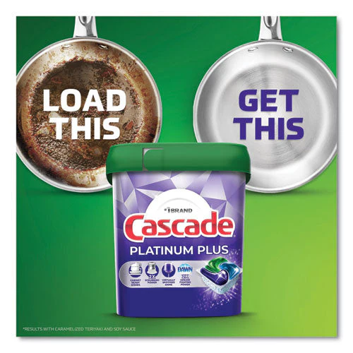 Platinum Plus Actionpacs Dishwasher Detergent Pods, 1.46 Oz Bag, 3 Pods/bag, 30 Bags/carton - Image 2