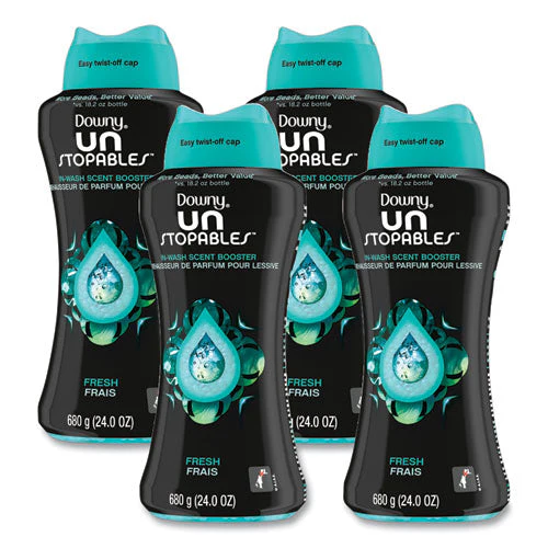 Unstopables In-wash Scent Booster Beads, Fresh Scent, 24 Oz Pour Bottle, 4/carton - Image 1