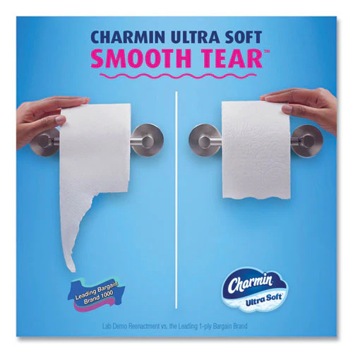 Ultra Soft Bathroom Tissue, Mega Roll, Septic Safe, 2-ply, White, 224 Sheets/roll, 4 Rolls/pack, 8 Packs/carton - Image 3