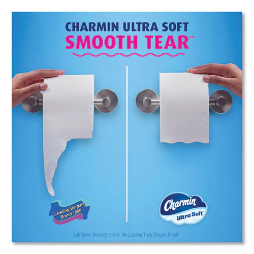 Ultra Soft Bathroom Tissue, Mega Roll, Septic Safe, 2-ply, White, 224 Sheets/roll, 12 Rolls/pack - Image 2