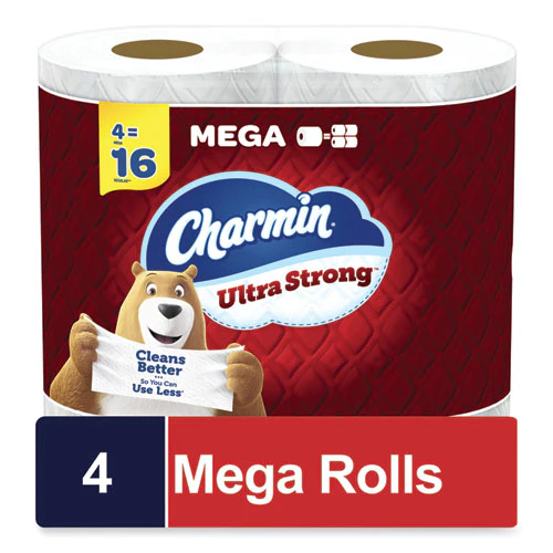 Ultra Strong Bathroom Tissue, Septic Safe, 2-ply, White, 242 Sheet/roll, 4/pack - Image 1
