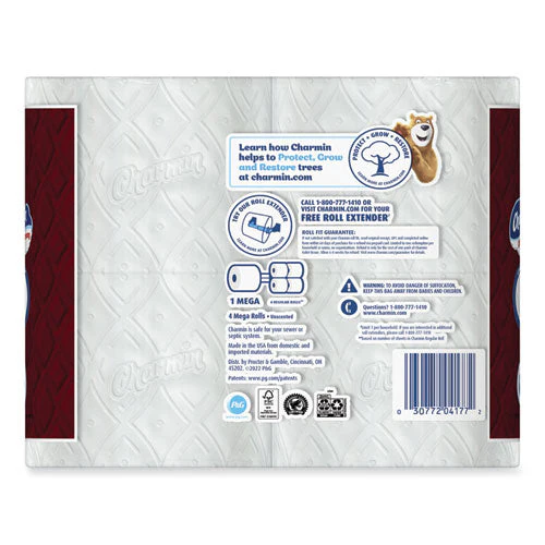 Ultra Strong Bathroom Tissue, Septic Safe, 2-ply, White, 242 Sheet/roll, 4/pack - Image 2