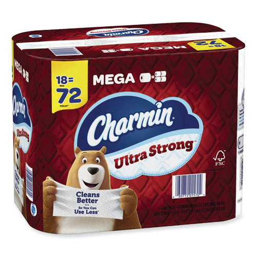 Ultra Strong Bathroom Tissue, Septic Safe, 2-ply, White, 242 Sheet/roll, 18/pack - Image 2