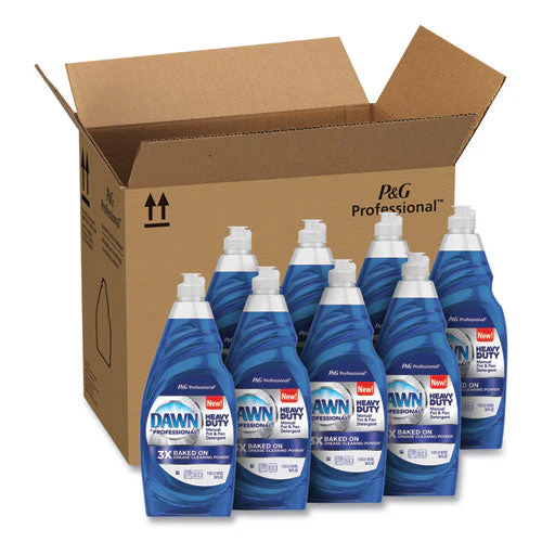 Heavy-duty Manual Pot/pan Dish Detergent, Original Scent, 38 Oz Bottle, 8/carton - Image 1