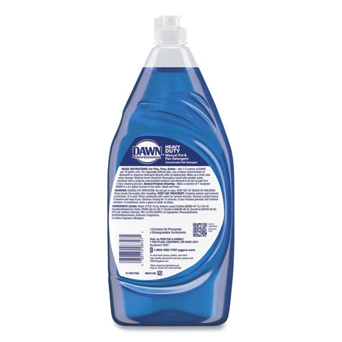 Heavy-duty Manual Pot/pan Dish Detergent, Original Scent, 38 Oz Bottle, 8/carton - Image 3