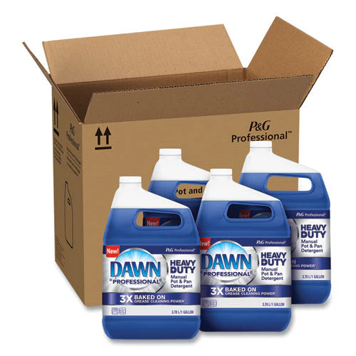Heavy-duty Manual Pot/pan Dish Detergent, Original Scent, 1 Gal Bottle, 4/carton - Image 1