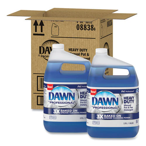 Heavy-duty Manual Pot/pan Dish Detergent, Original Scent, 1 Gal Bottle, 2/carton - Image 1
