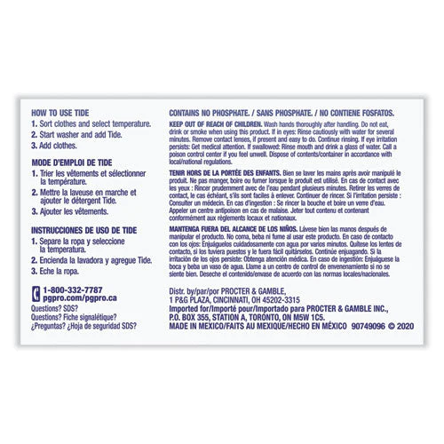 Powder Laundry Detergent Plus Bleach, Original Scent, 1.4 Oz Vending Box, 156/carton - Image 2