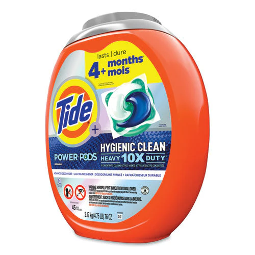 Hygienic Clean Heavy 10x Duty Power Pods, Original Scent, 76 Oz Tub, 45 Pods, 4/carton - Image 2
