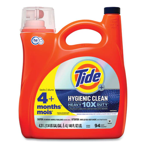 Hygienic Clean Heavy 10x Duty Liquid Laundry Detergent, Original Scent, 146 Oz Pour Bottle, 4/carton - Image 1